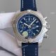 JH Factory Breitling Avenger Chronograph 7750 Blue Dial Blue Leather Strap (2)_th.jpg